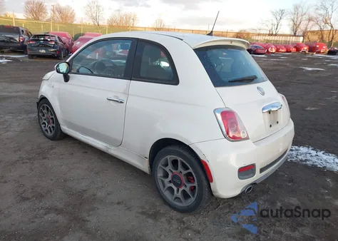 2012 Fiat 500 Sport z USA, uszkodzony, nr VIN 3C3CFFBR8CT127262